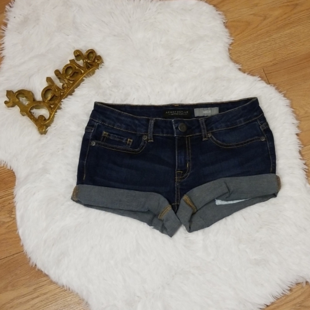 Aeropostale Midi Jean Shorts Sz 2